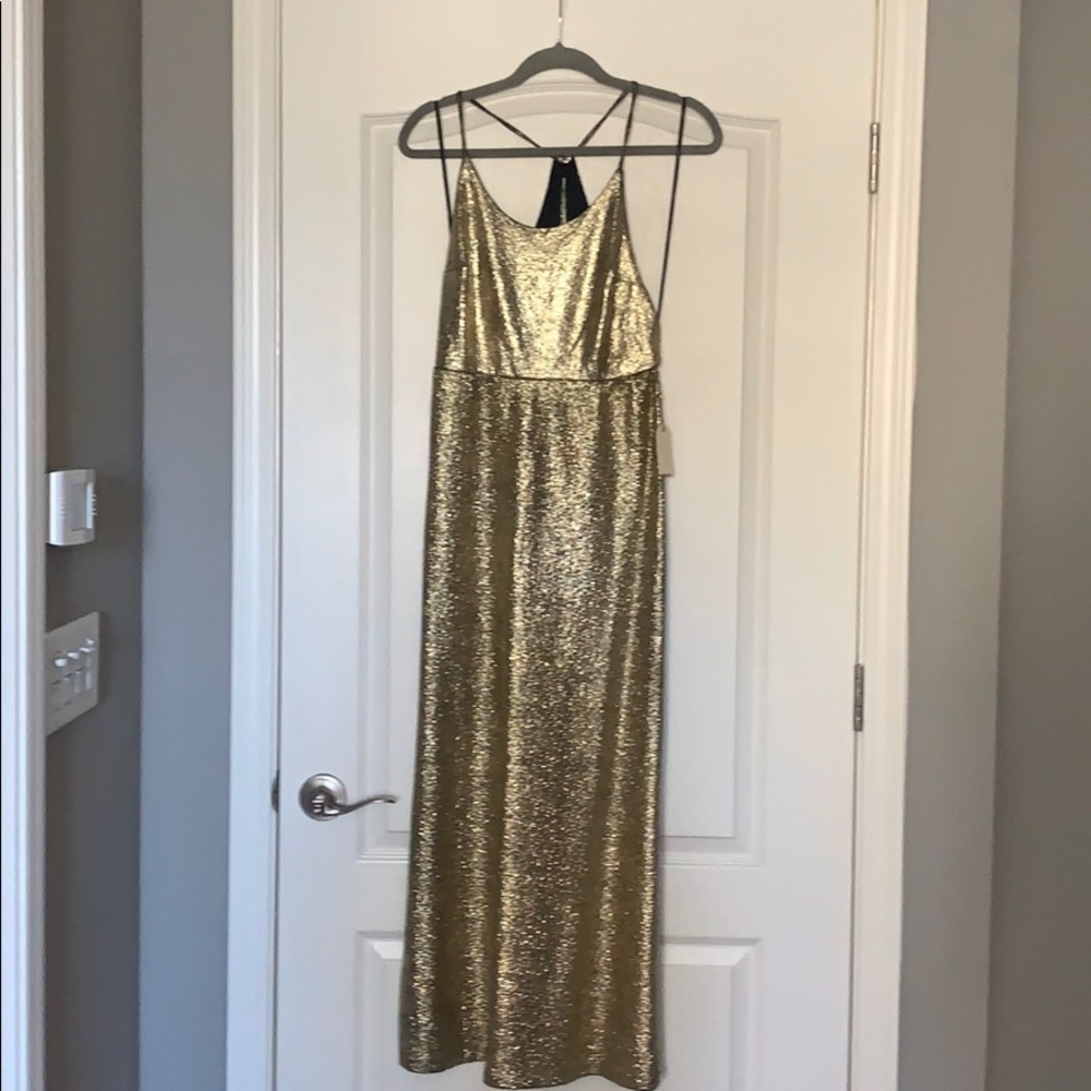 Beautiful gold sequin forever 21 gown